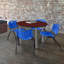 Plateau de table Kee, 4 chaises empilables-1528929530-1562182181-1562182179