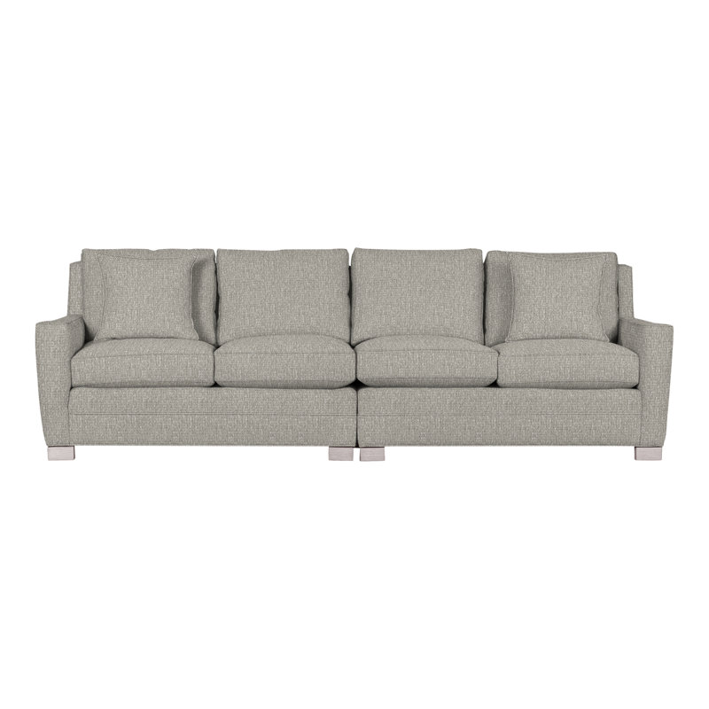 Canapé modulaire 2 pièces American Bungalow, Galet Tarbee, Gris colombe