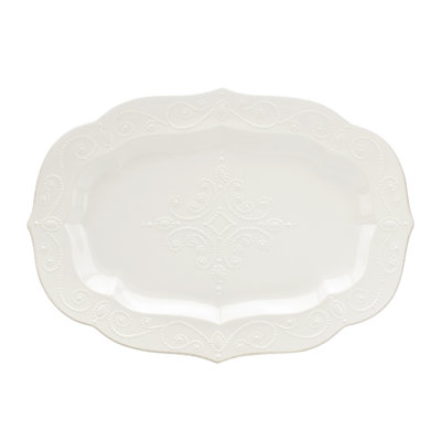 French Perle White Platter