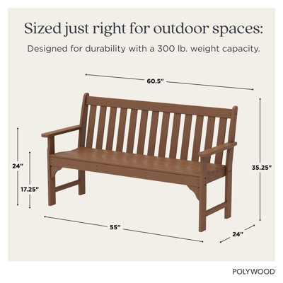 POLYWOOD Vineyard Patio Bench