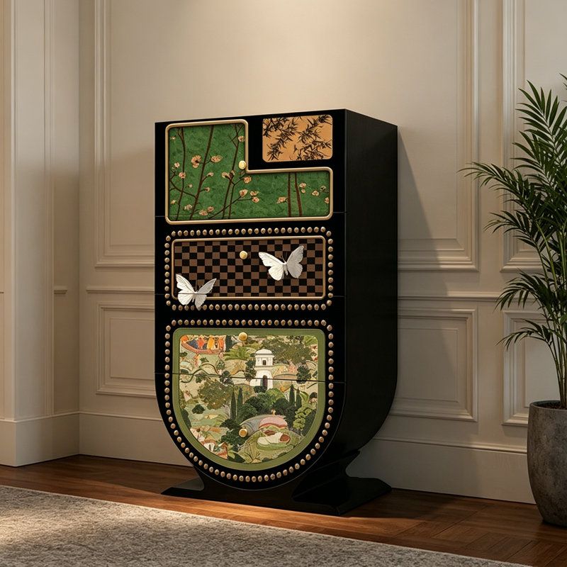 Painted Ash Solid Wood Accent Chest