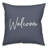 Welcome Script 6 Outdoor Square Pillow Cover & Insert-685283535-685283534