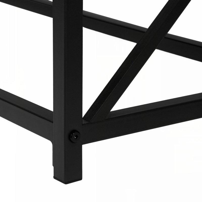 Table d'appoint, console, vestibule, étroit, canapé, salon, chambre à coucher, stratifié gris, métal noir, contemporain, moderne