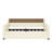 Twin Size Daybed With Trundle, Upholstered Daybed With Charging Station And LED Lights, White-2035953719