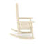 Fauteuil à bascule beige - Bois d'œuvre pour les sièges de jardin confortables au design extérieur classique