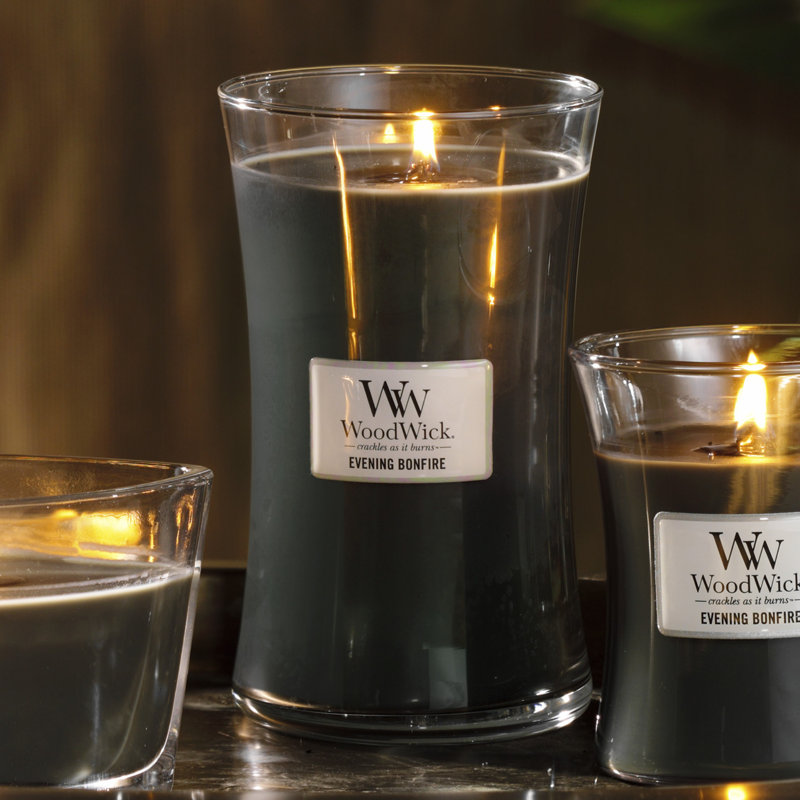 Evening Bonfire Scented Jar Candle, 16 oz Small Jar