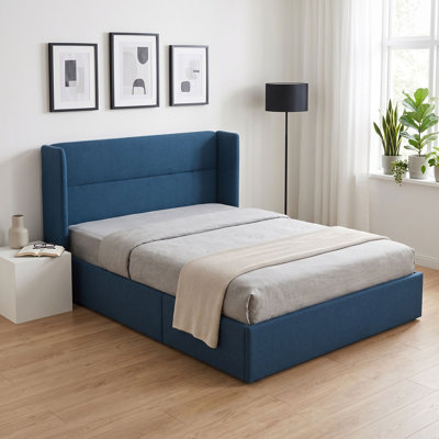 Lit plateforme tapissier avec rangement Gaillarde