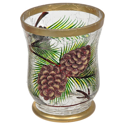 Petit ouragan en verre Forest Pinecone