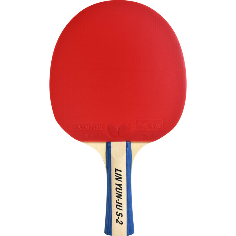 Butterfly Lin Yun-Ju 2 Shakehand Table Tennis Racket - Maximum Control For Novice Players - Lin Yun-Ju Series - Recommended For Beginning Level Players - International Table Tennis Federation Approved