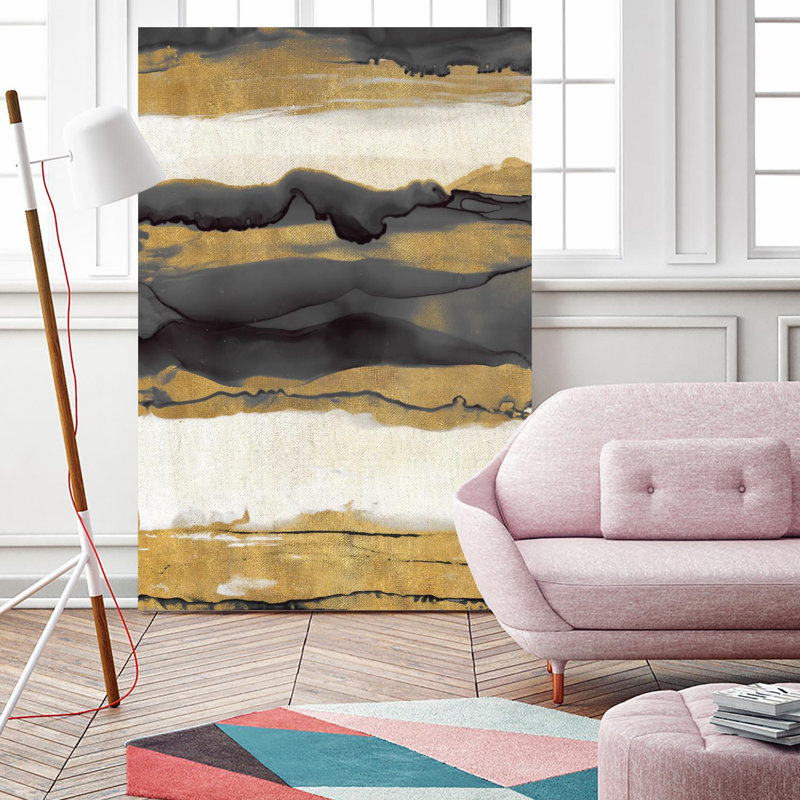 «Dark To Light Motif», impression sur toile géante 72 po x 48 po, H 84 po x l 54 po x P 1,5 po