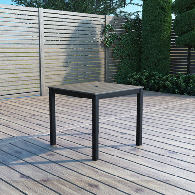 Caleob Outdoor Patio Square Dining Table