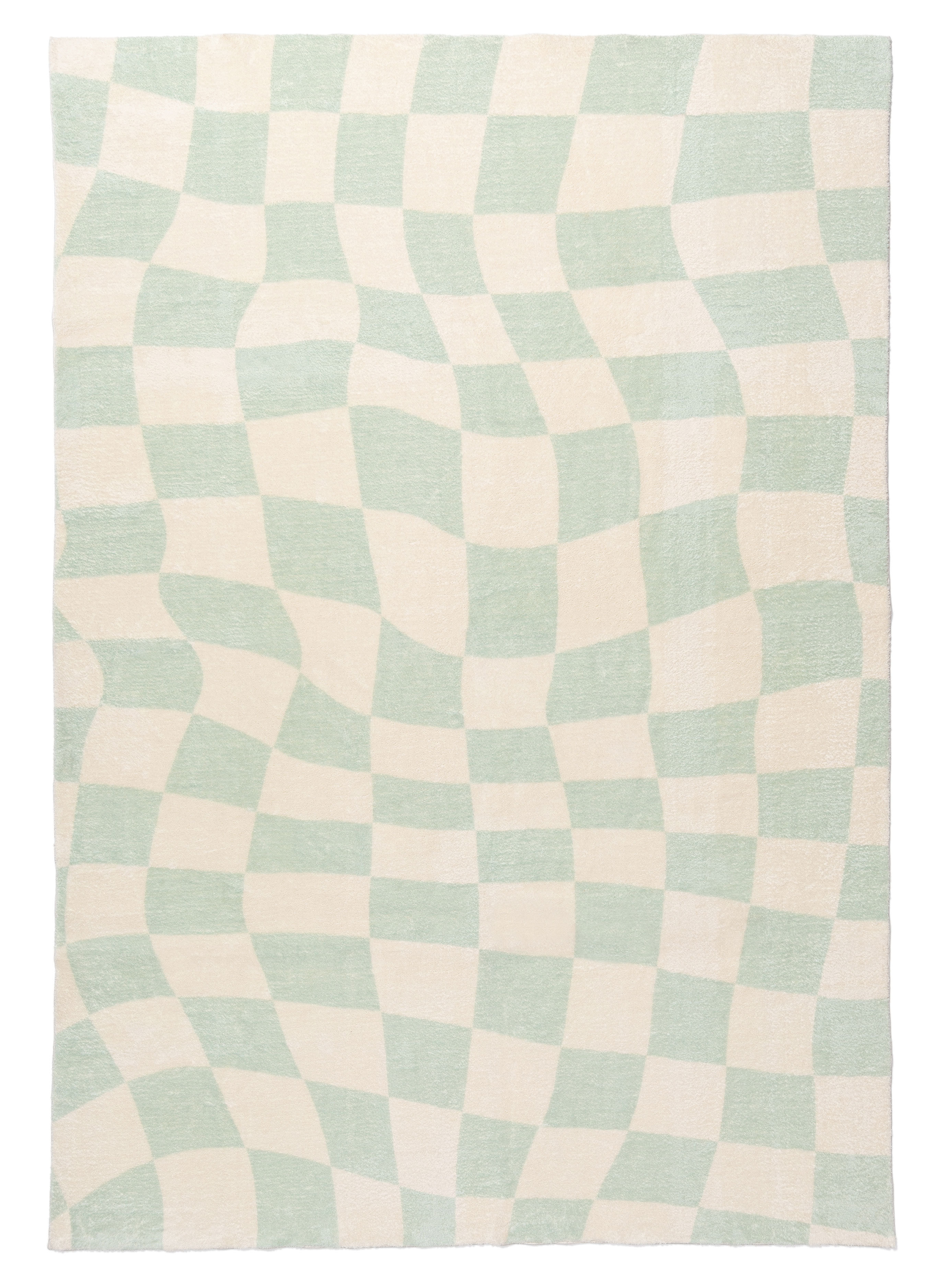 Latitude Run® Isamari Rectangle Checkered Machine Woven Microfiber Area ...