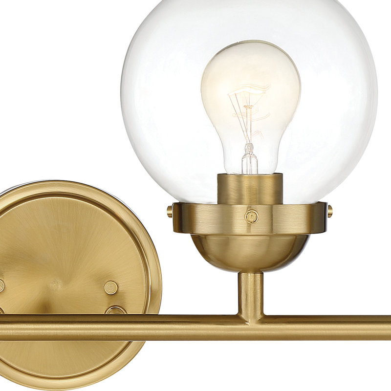 Parlez Dimmable Bath Bar, Brushed Gold, 4