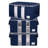 Clothes Storage Bag Organizer For, Blankets, Clothing, Comforters And Bedding Sets,Stackable With Zippers,Clear Window,( Blue/3 Pack)