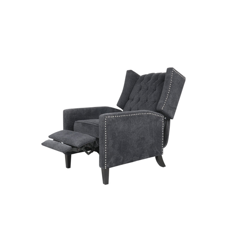 Fauteuil inclinable à accoudoirs Chairone House, Microfibre / microsuède gris