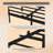 Heavy Duty Full Size Bed Frame with LED Light and Quiet Support