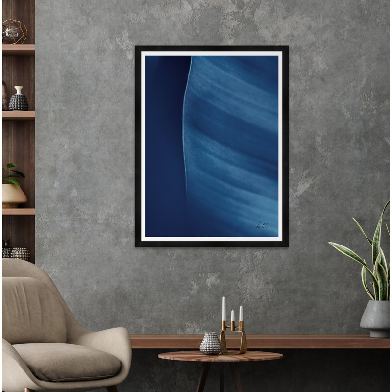 Moshi Banana Leaf In Blue Print by Tim Klein