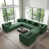 Dark Green Boucle selected