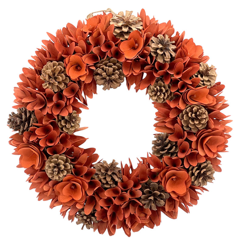 Handcrafted Dried Wood 18'' Wreath