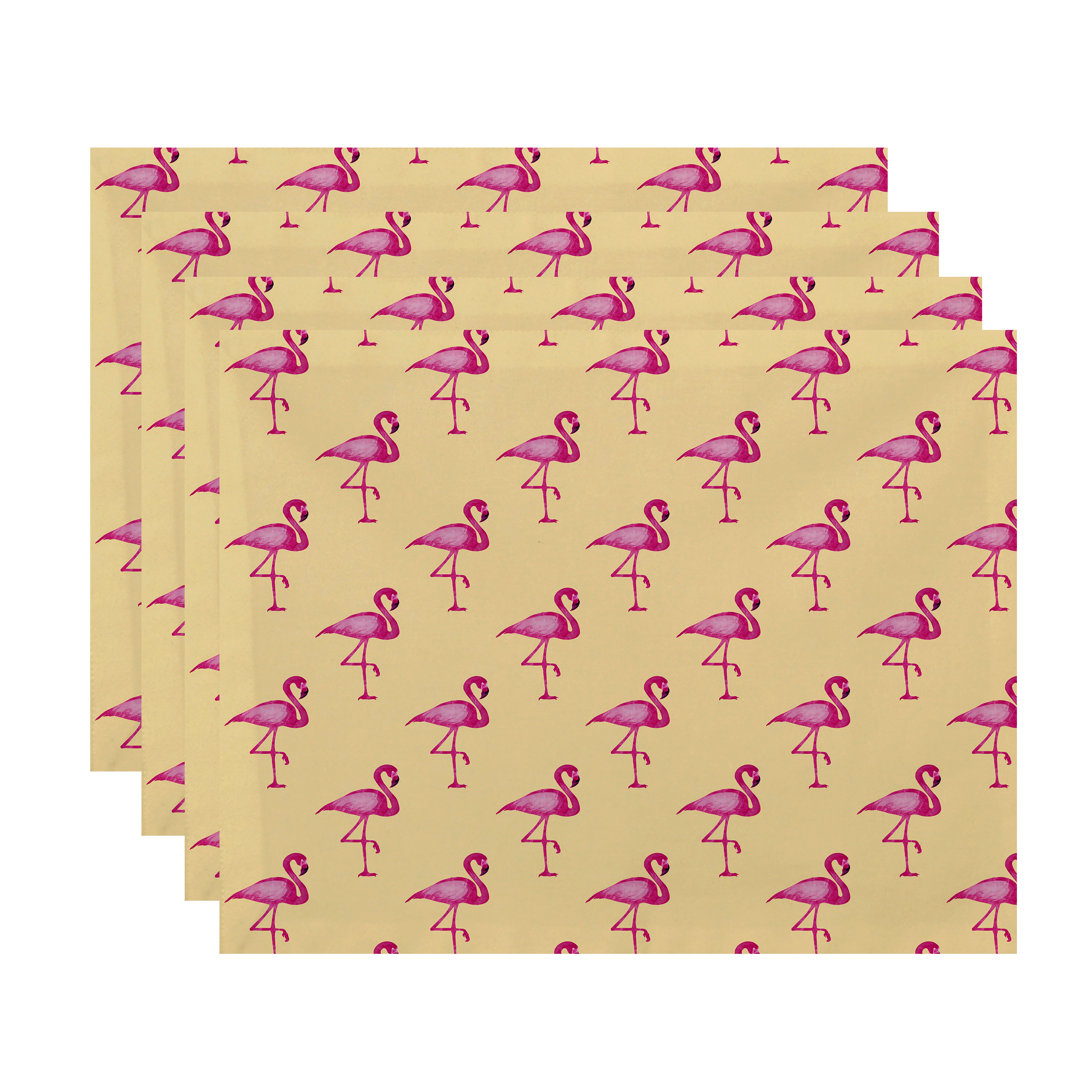 Josefien Polyester Animals/Nature Rectangle Placemat (Set of 4) Beachcrest Home™ 