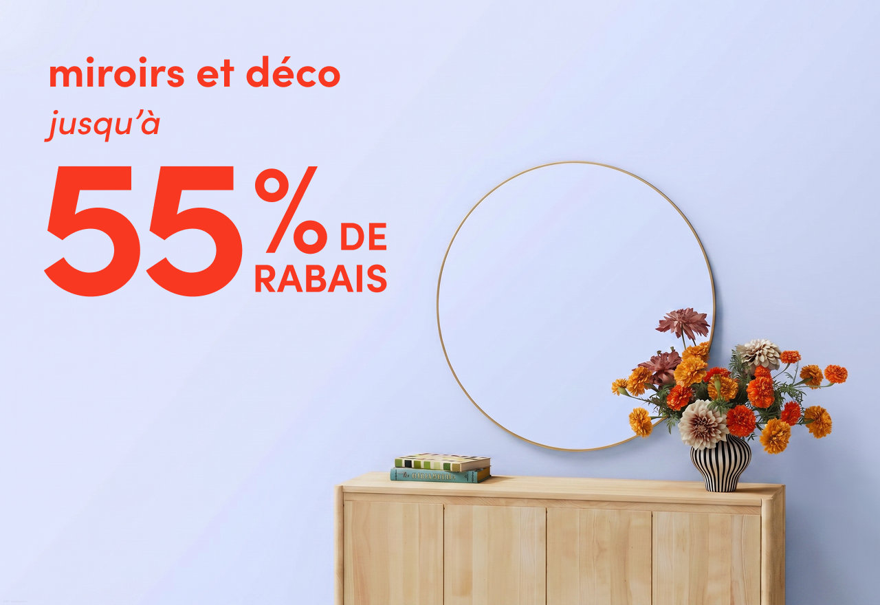 miroirs et déco en solde