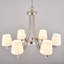 Lustre à intensité variable en acier 6 lumières / lustre traditionnel-123768356