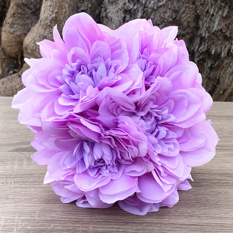 Arrangement floral dahlia de bouquet artificiel, Mauve