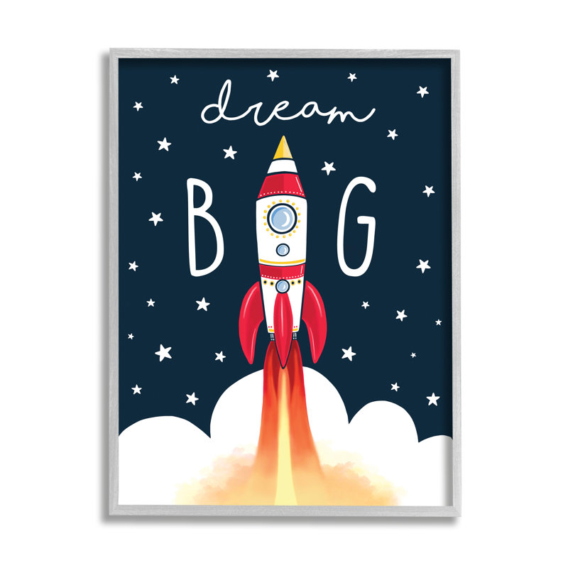 «Dream Big» - impression, Estampe numérique Farmhouse, H 14 po x l 11 po x P 1,5 po