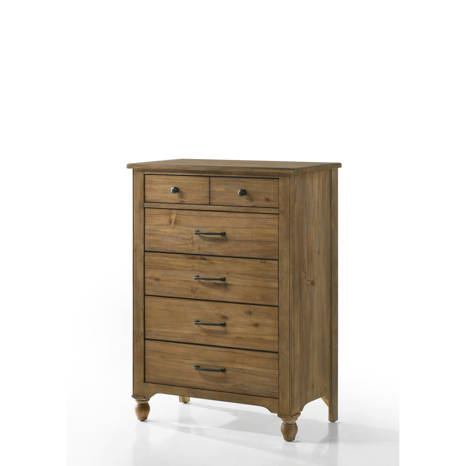 Highland 6-Drawer Farmhouse Wood Chest