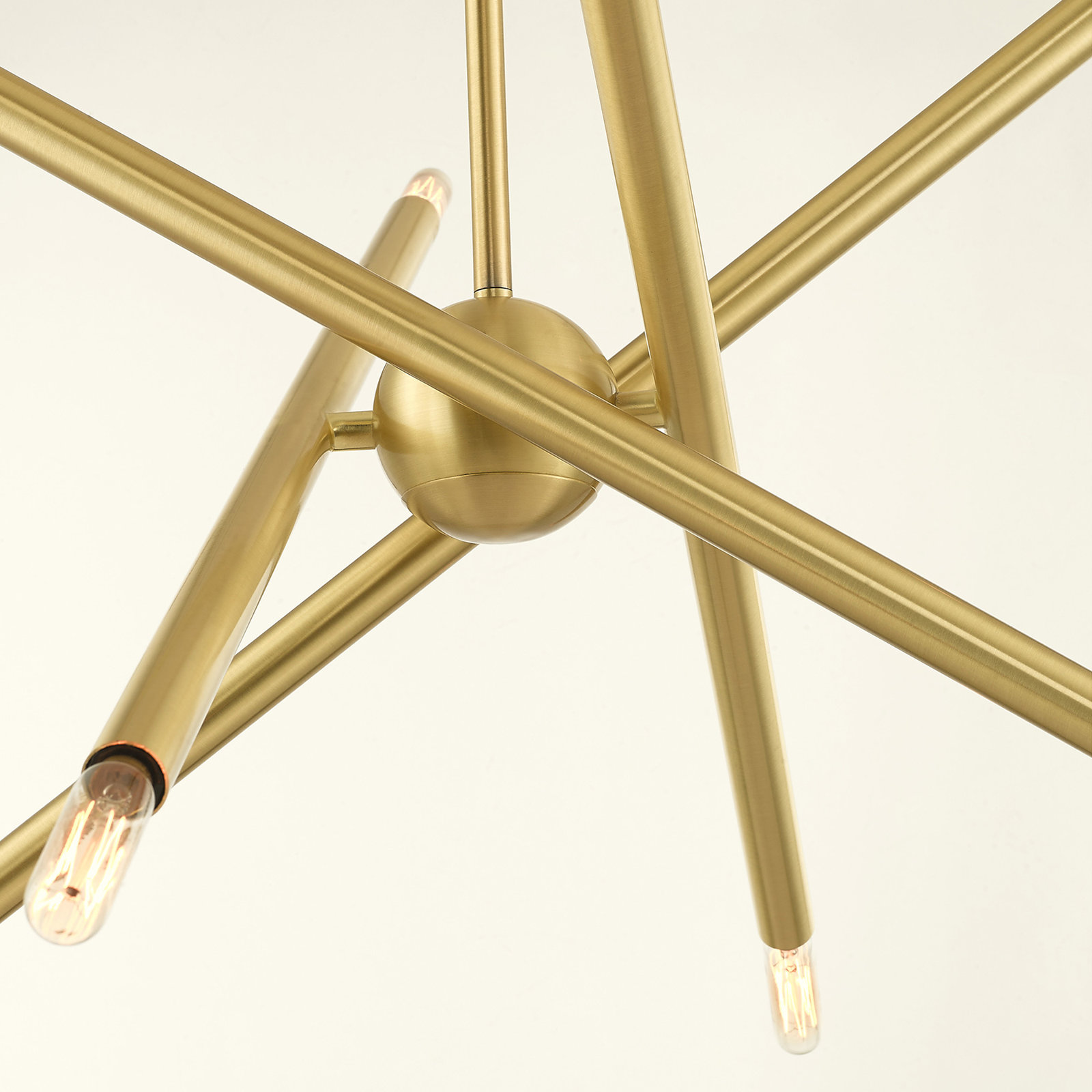 Poco 8 - Light Dimmable Sputnik Chandelier, Satin Brass