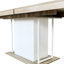 Table de salle à manger de 160 à 200 cm avec siège Nuance en bois vieilli, extensible, 6 à 10 personnes, chêne blanc, style extensible