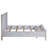 Geneva - Storage Bed - King - Distressed White Finish