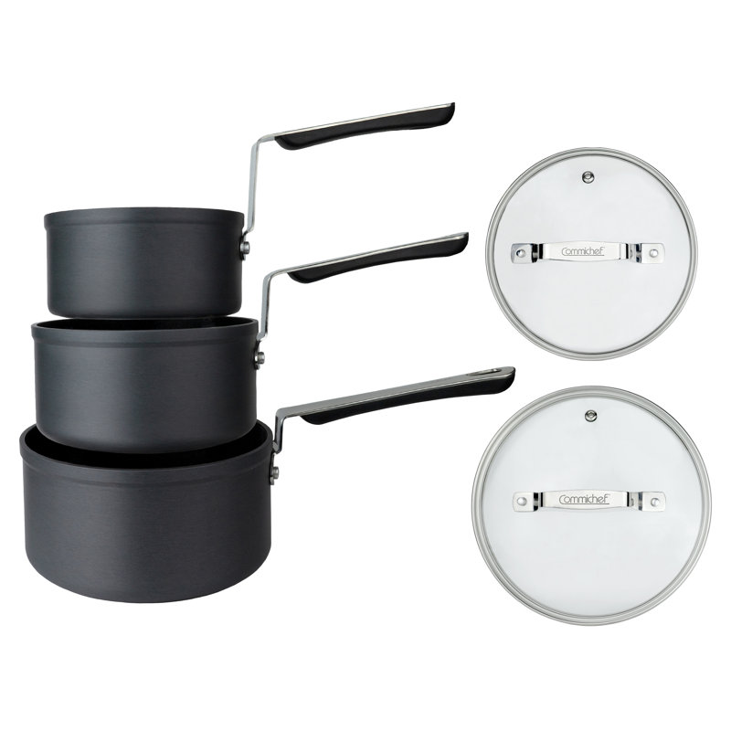 Commichef  3-Piece Cookware Set, Black
