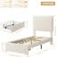 Twin Bed Frame with Storage Drawer-1050604758