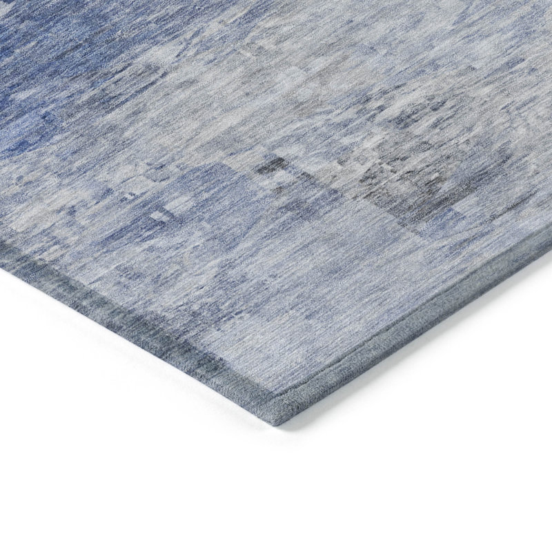 Khloei Washable Abstract Indoor / Outdoor Rug, Rectangle 1'8" x 2'6"