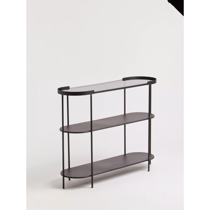Maoli 100cm Glass Top Console Table