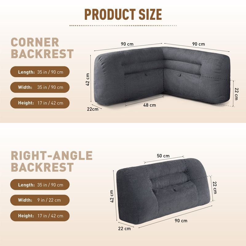 Backrest Cushion, Grey