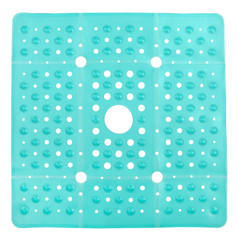 Buskerud Extra Large Shower Mat, Translucent Aqua