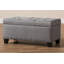 Repose-pieds rangement touffeté Colgan-1847287691