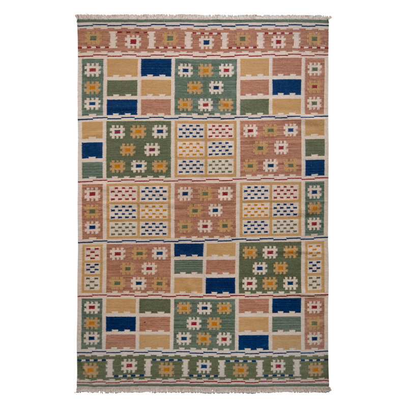 Scandinavian Style Kilim Rug In Multi-Color Geometric Pattern By Rug & Kilim, Rectangle 10' x 14'