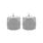 Battery Operated Geometric Candles with 3D Wick Flame - 2 Count