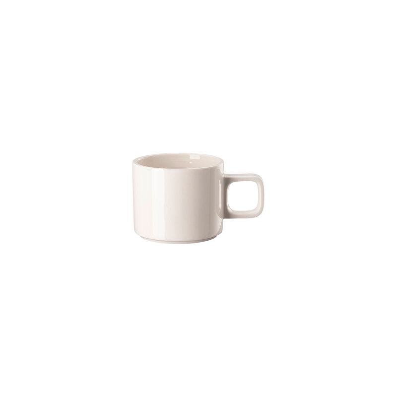 Bloom Porcelain Coffee Cup, Snow