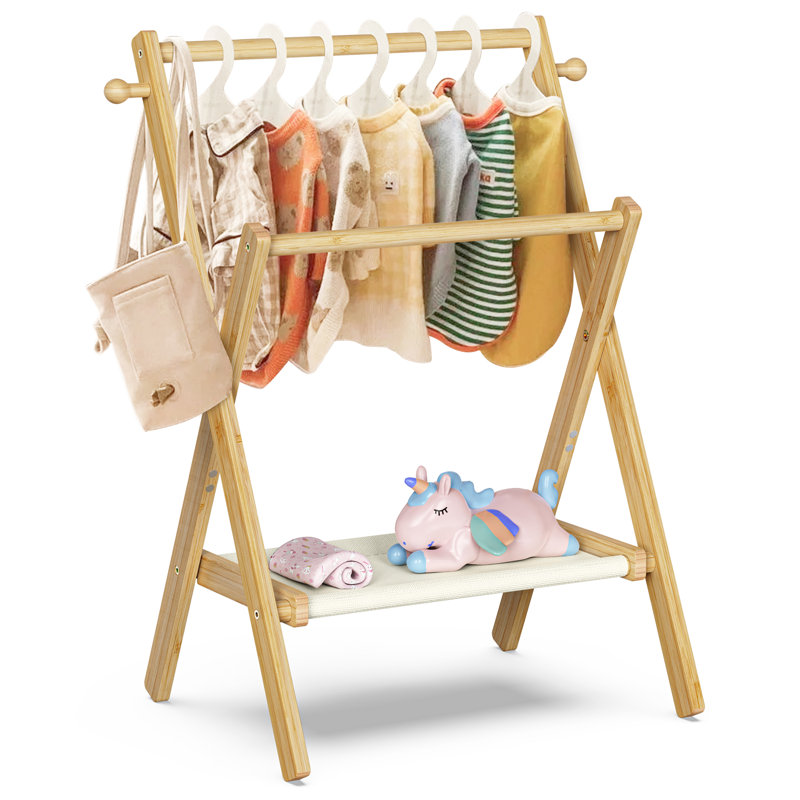 Portemanteaux pliable Marsilio, Naturel