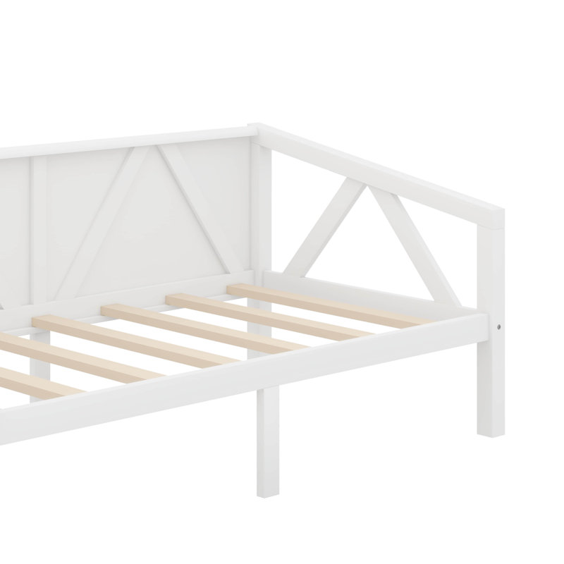 Lit de jour, Lit simple, Blanc