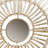 Round Natural Fiber And Mirror 3-Piece Wall Decor Set