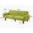 Linen Square Arm Sleeper Sofa Bed-416323051
