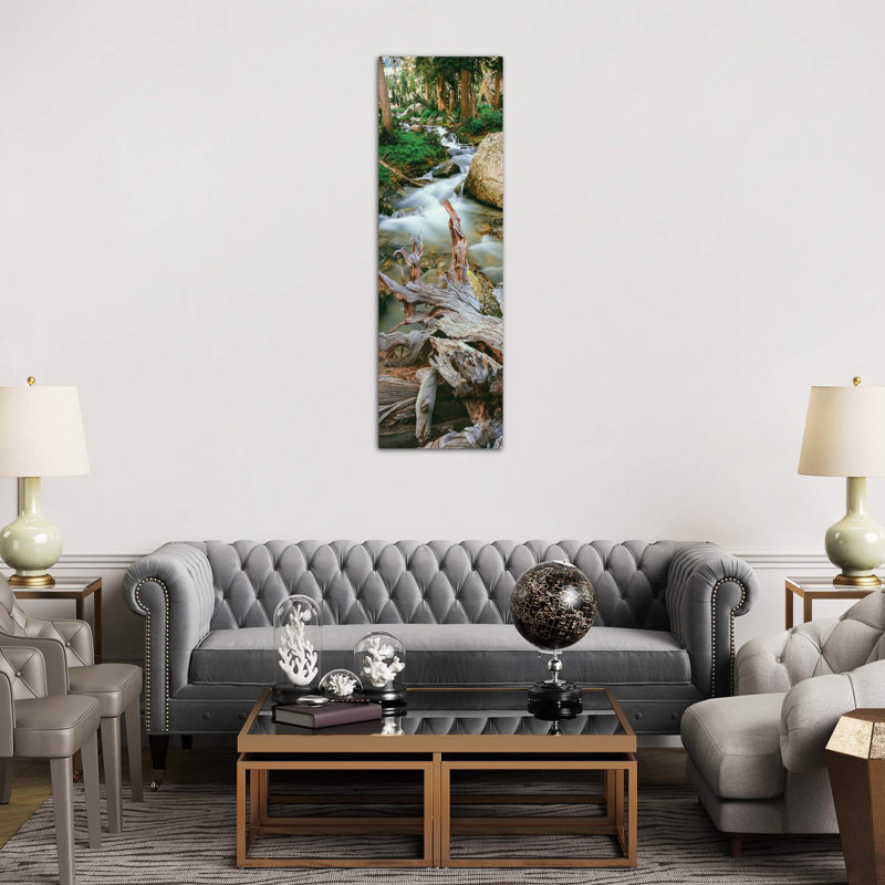 Meltwater, Glacier Gulch, Grand Teton National Park, Wyoming, USA 1 Piece Panoramic Wall Art on Canvas