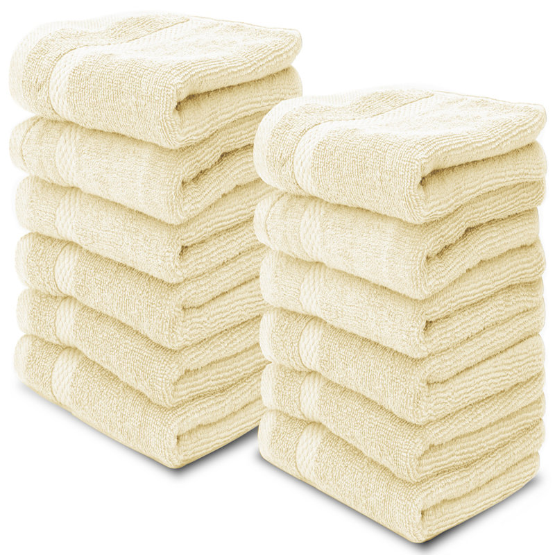 Essuie-mains 100% coton Aldene, Beige
