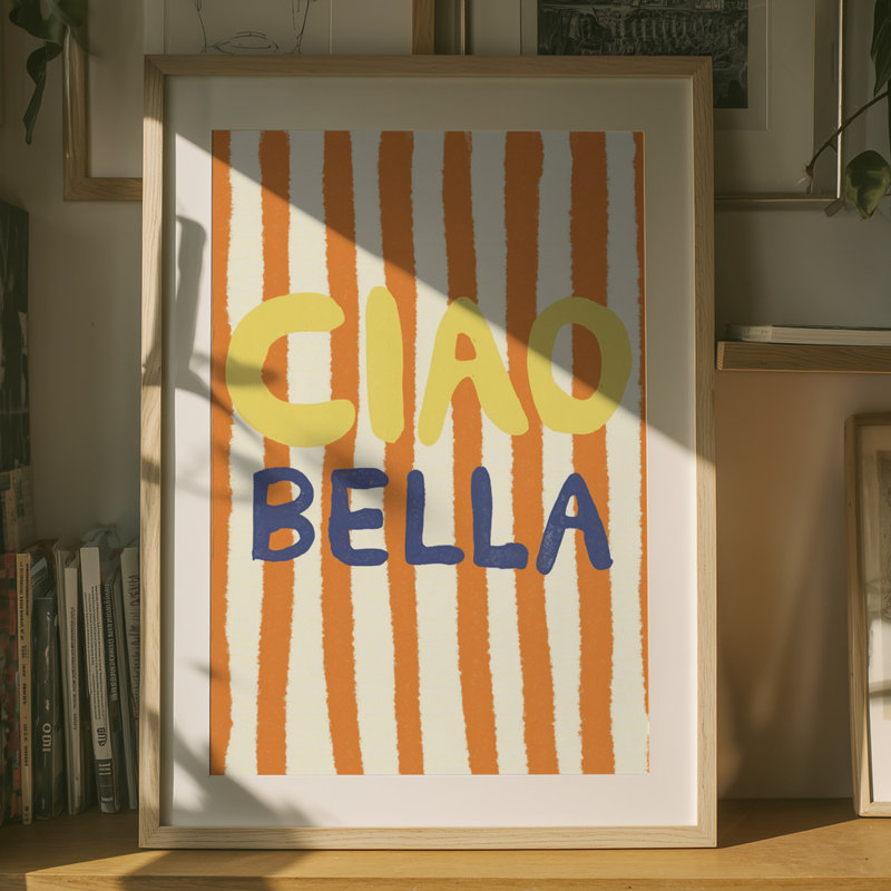 Wrapped Canvas Print, 91.44 cm H x 60.96 cm W, Orange