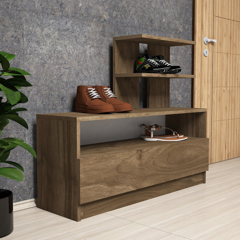 20 Pair Shoe Rack, Brown